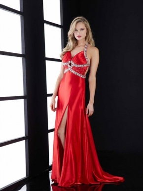 Prom Dress Sale on Cheap Strap Sweetheart Pink A Line Long Prom Dress With Sequin On Sale