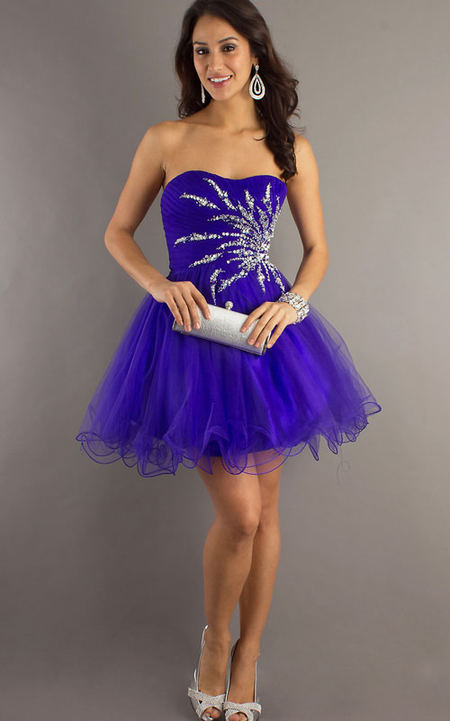 Cheap Short Purple Homecoming Dress from http:.ihomecomingdress ...